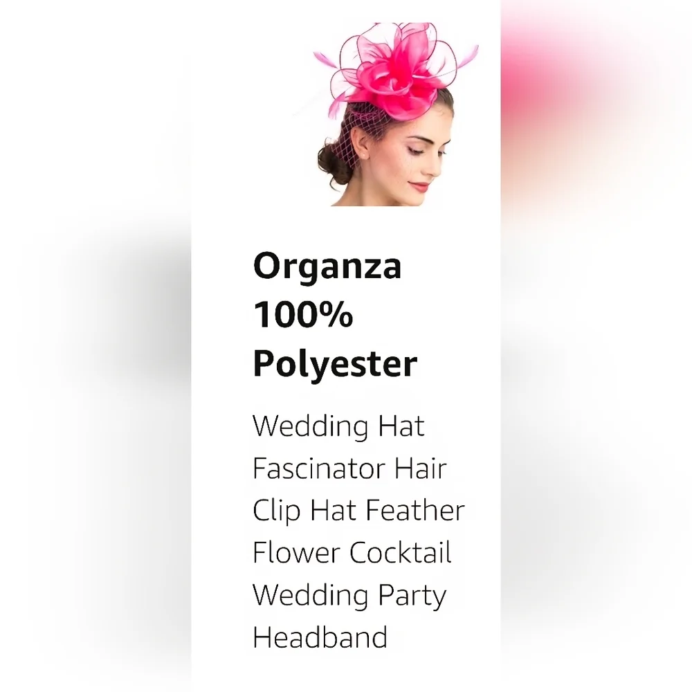 SOLD SAFERIN Women's Fascinators Feathers Tea Party Hat #841 - Picture 9 of 10